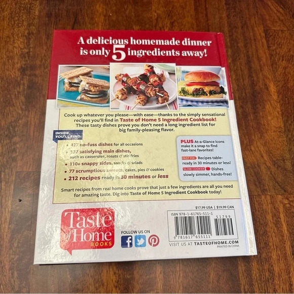 Taste Of Home 5 Ingredients Cookbook - Picture 2 of 3